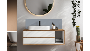 Crédence salle de bain : Telegris 4 RAL 7047