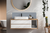 Crédence salle de bain : Telegris 4 RAL 7047