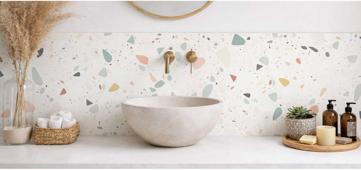 Crédence salle de bain :...