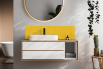 Crédence salle de bain Jaune zinc RAL 1018