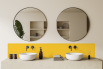 Crédence salle de bain Jaune zinc RAL 1018