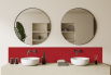Crédence salle de bain : Rouge rubis RAL 3003