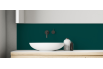 Crédence salle de bain : Vert bleu RAL 6004