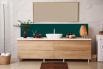 Crédence salle de bain : Vert bleu RAL 6004