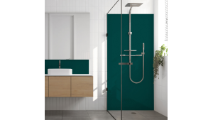 Crédence salle de bain : Vert bleu RAL 6004