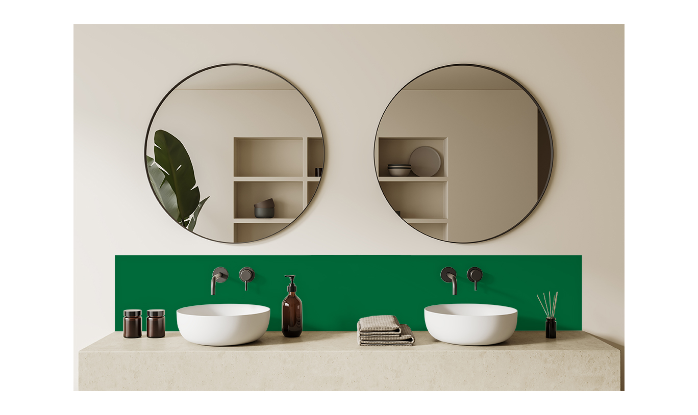 Crédence Adhésive Rectangles Vert Menthe VEELIKE - 24 Carreaux PVC 30,5x30,5cm Pour Cuisine/salle De Bain