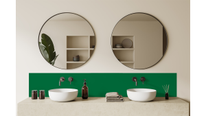 Crédence salle de bain : Vert menthe RAL 6029