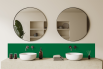 Crédence salle de bain : Vert menthe RAL 6029