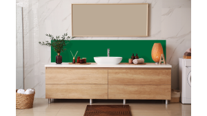 Crédence salle de bain : Vert menthe RAL 6029