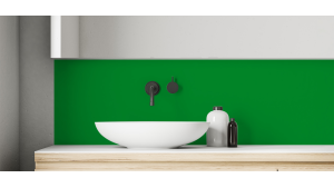 Crédence salle de bain Vert pur RAL 6037