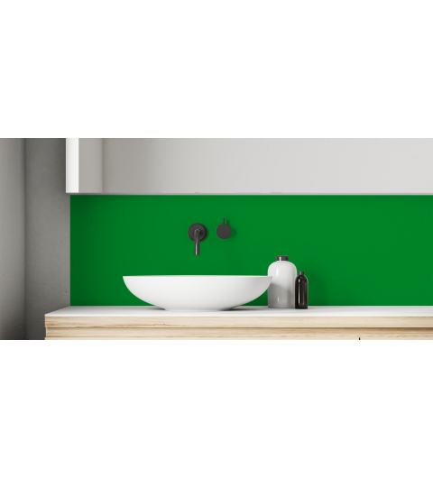 Crédence salle de bain Vert pur RAL 6037