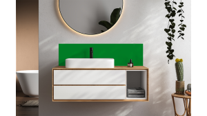 Crédence salle de bain Vert pur RAL 6037