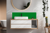 Crédence salle de bain Vert pur RAL 6037