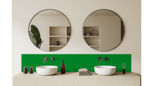 Crédence salle de bain Vert pur RAL 6037