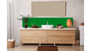 Crédence salle de bain Vert pur RAL 6037