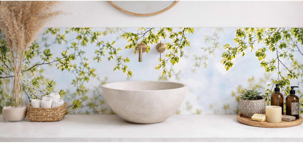 Crédence salle de bain :...