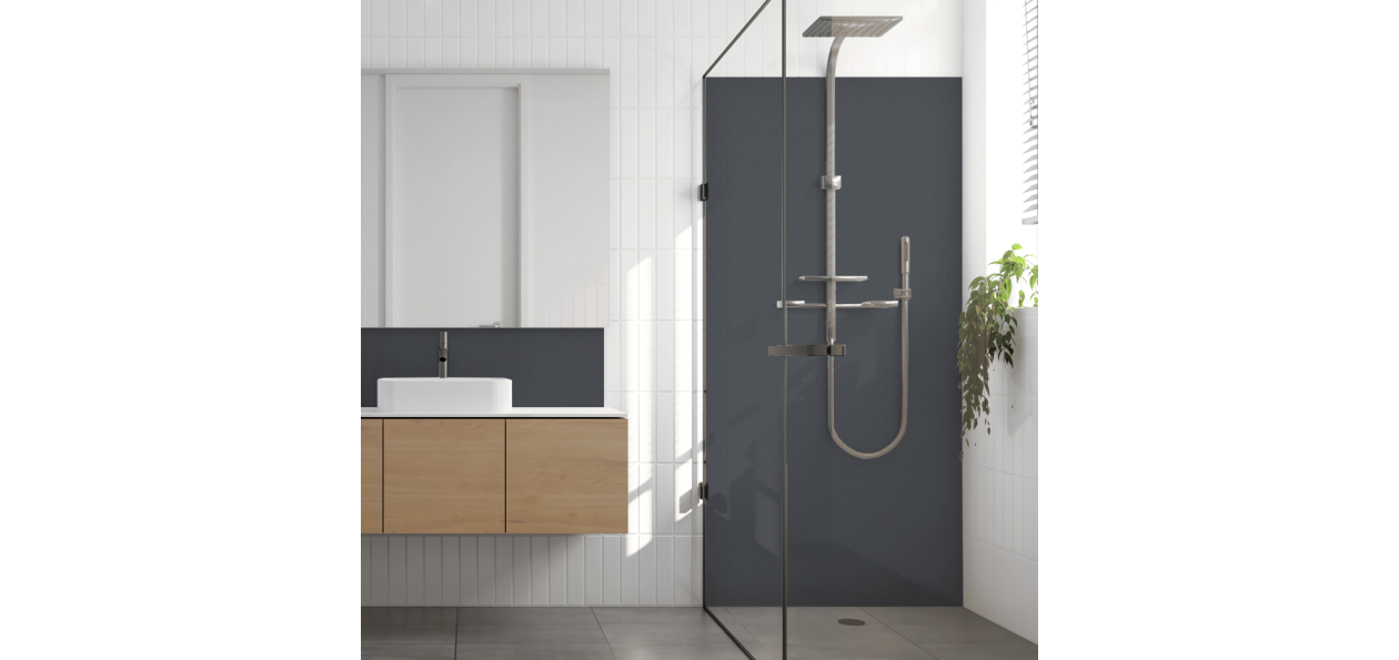 Crédence salle de bain : Gris ardoise RAL 7015