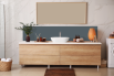 Crédence salle de bain Gris bleu RAL 7031