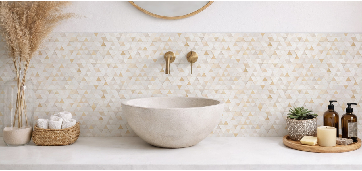 Crédence salle de bain :...
