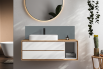 Crédence salle de bain Telegris 2 RAL 7046
