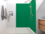 Panneau de douche : Vert signalisation 6024