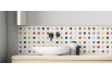 Crédence salle de bain : Ronds colorés