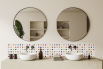 Crédence salle de bain : Ronds colorés