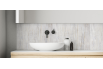 Crédence salle de bain : Bois peint en blanc 2
