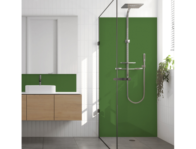 Panneau de douche : Vert herbe RAL 6010