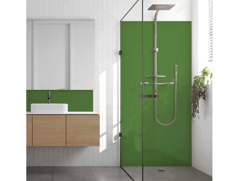 Panneau de douche : Vert mai RAL 6017