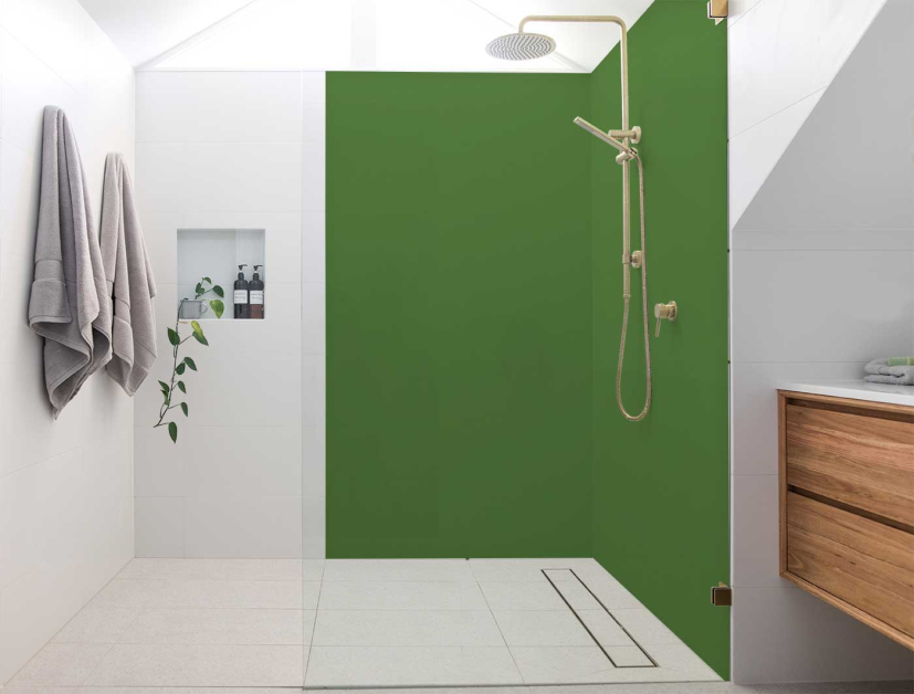 Panneau de douche : Vert mai RAL 6017
