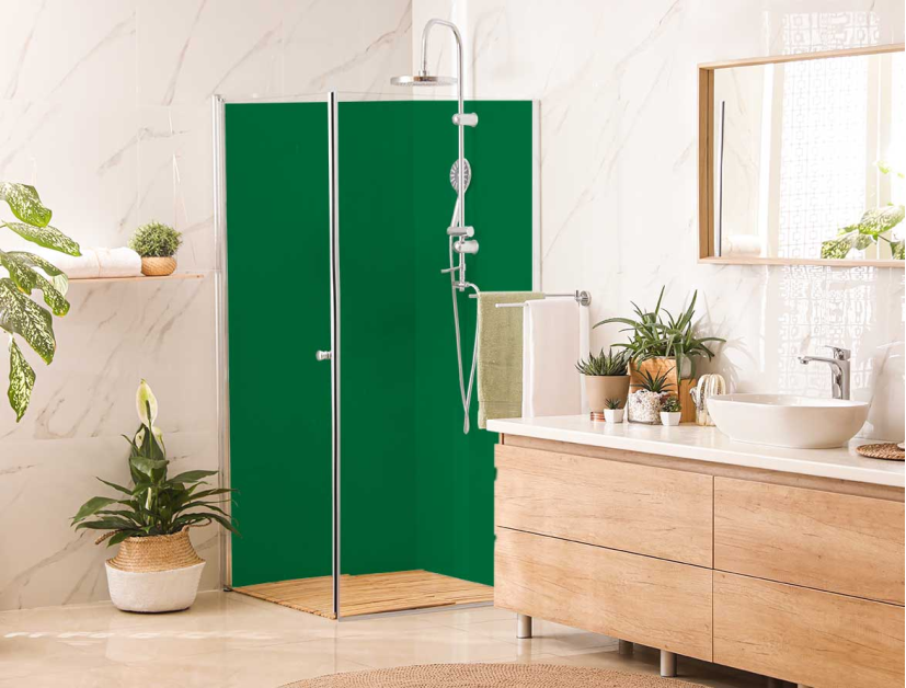 Panneau de douche : Vert menthe RAL 6029