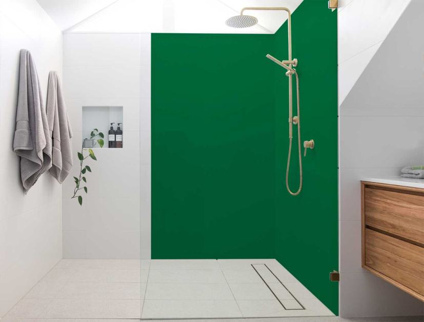 Panneau de douche : Vert menthe RAL 6029