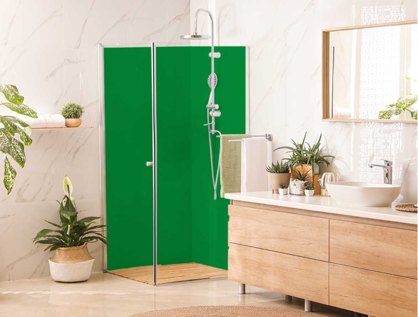 Panneau de douche : Vert pur RAL 6037