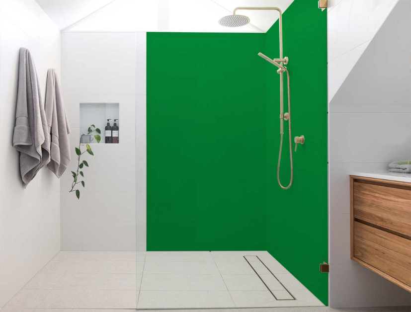 Panneau de douche : Vert pur RAL 6037