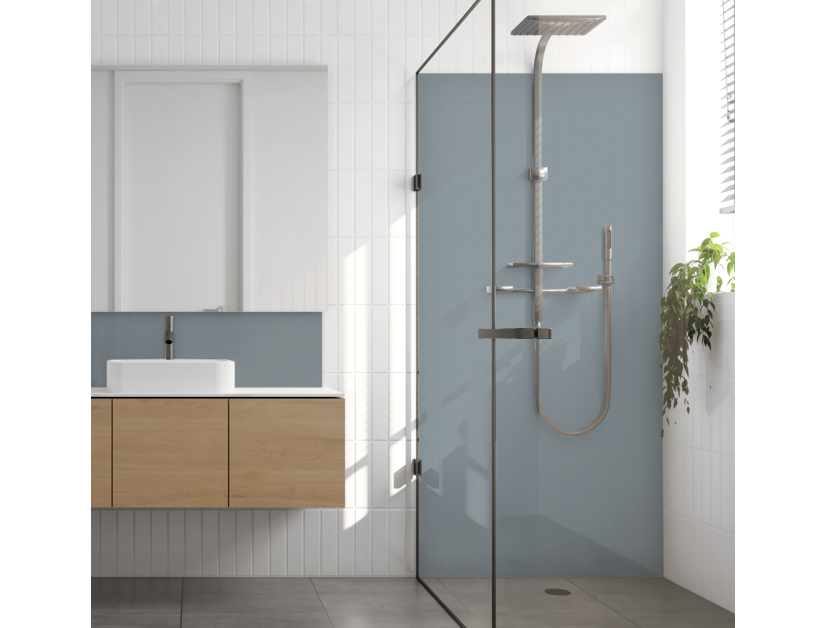 Panneau de douche : Gris argent RAL 7001
