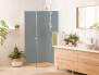 Panneau de douche : Gris argent RAL 7001