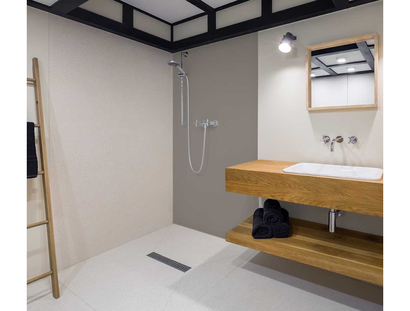 Panneau de douche : Gris pierre RAL 7030