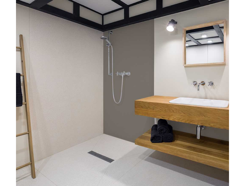 Panneau de douche : Gris souris nacré RAL 7048