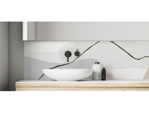 Crédence salle de bain : Collines abstraites 5