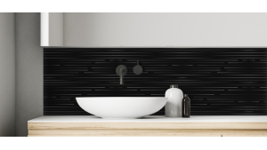Crédence salle de bain : Lignes blanches 2