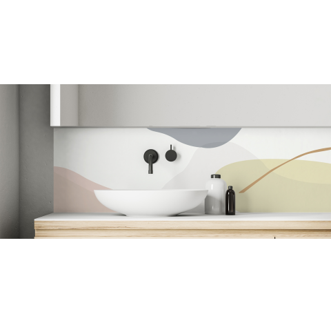 Crédence salle de bain : Collines abstraites 4