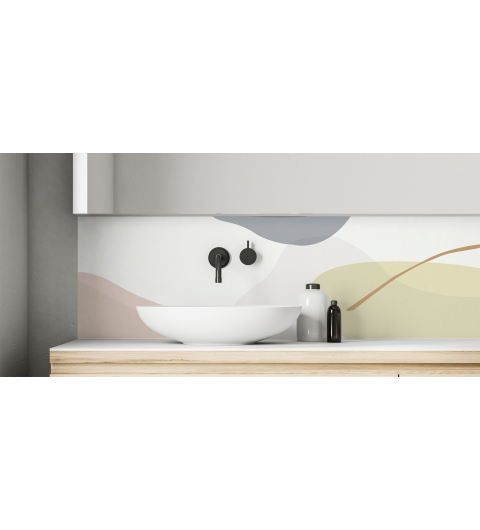 Crédence salle de bain : Collines abstraites 4