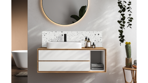 Crédence salle de bain : Terrazzo graphique 2