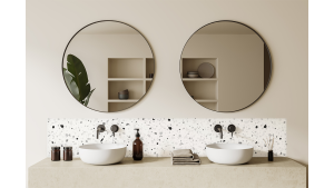 Crédence salle de bain : Terrazzo graphique 2