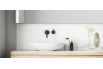 Crédence salle de bain : Galets zen fond blanc