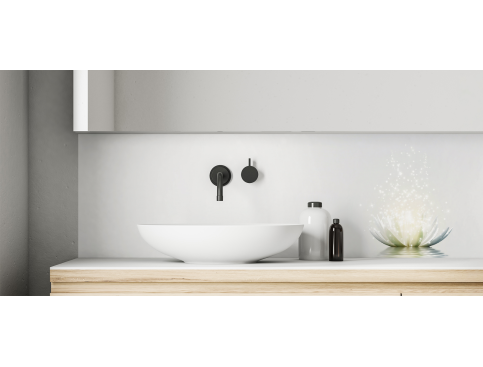 Crédence salle de bain : Lotus et lumière