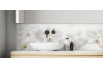 Crédence salle de bain : Orchidées blanches