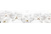 Crédence salle de bain : Orchidées blanches