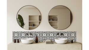 Crédence salle de bain : Carrelage classique 5
